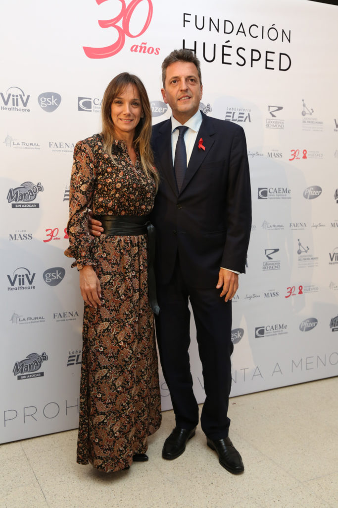 Malena Galmarini Y Sergio Massa En La Cena Anual De Fundación Huésped ...